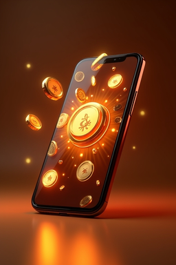 Smartphone with casino app
