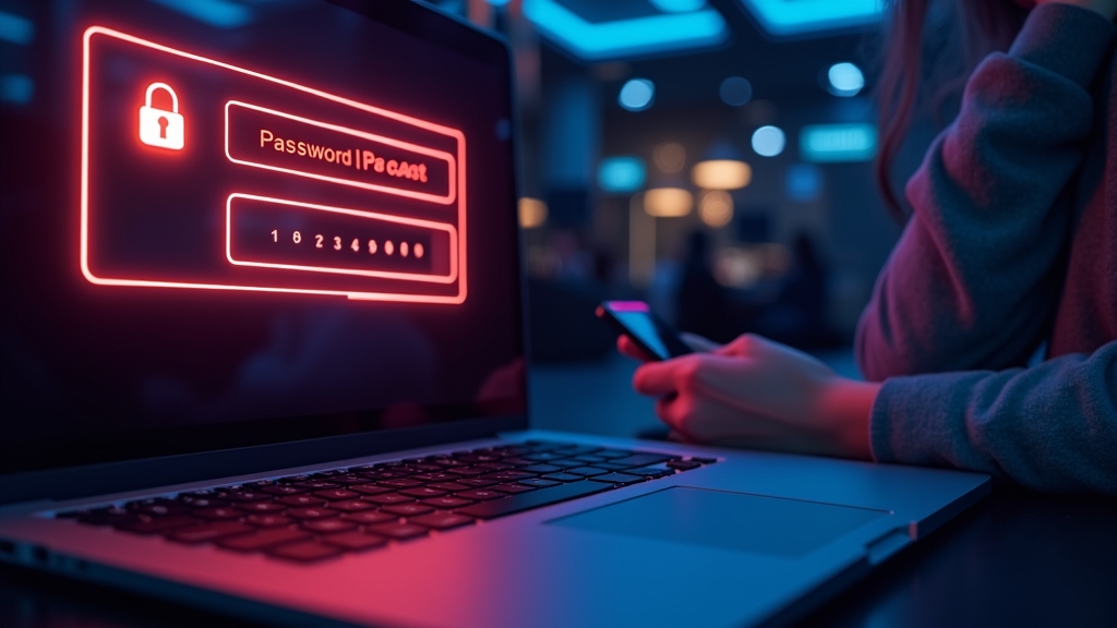 Passwortwiederherstellungsbildschirm neben einem sicheren Casino-Konto-Schloss-Symbol